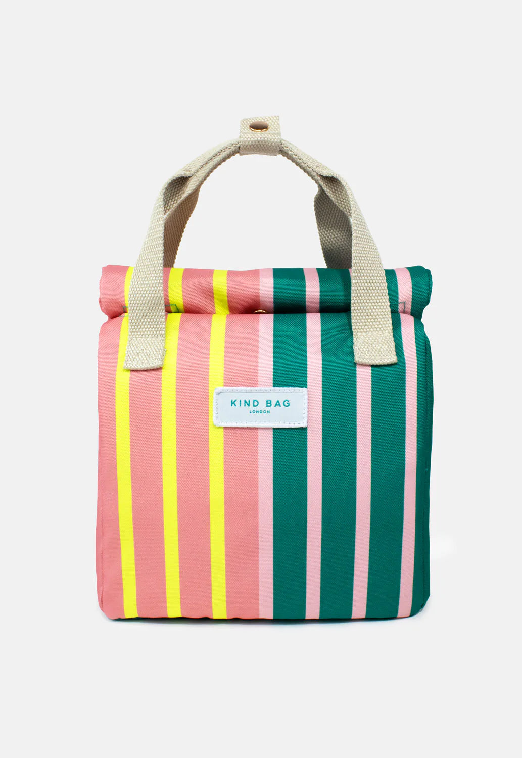 Bicolour Stripes Lunch Bag