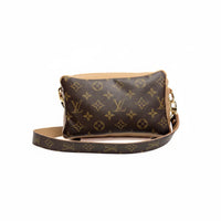 Upcycled LV Val Shoulder Bag - Bronze Leather