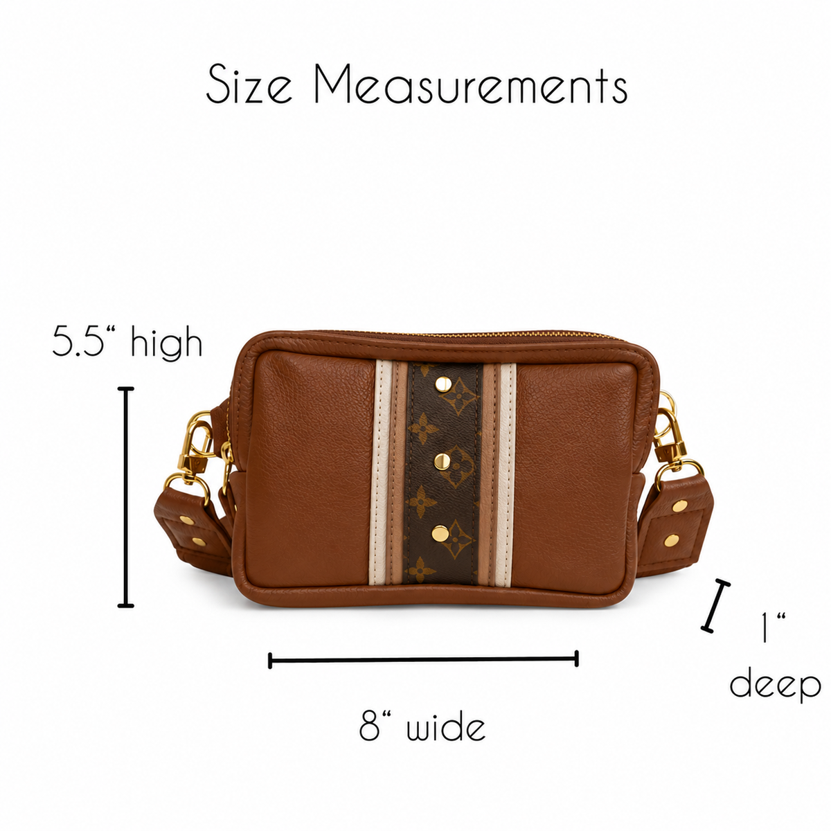 Upcycled LV Bella Belt bag - Sienna Leather