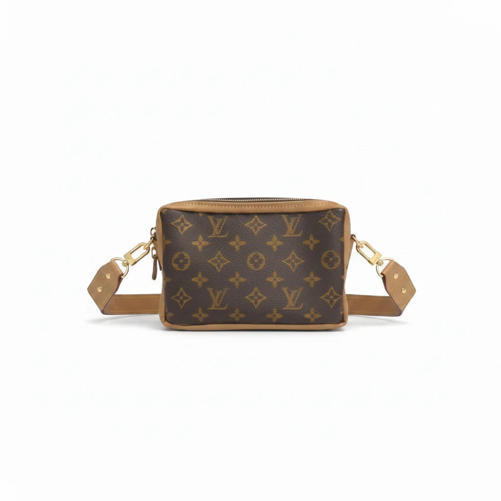 Upcycled LV Bella Belt Bag - Bronze Leather