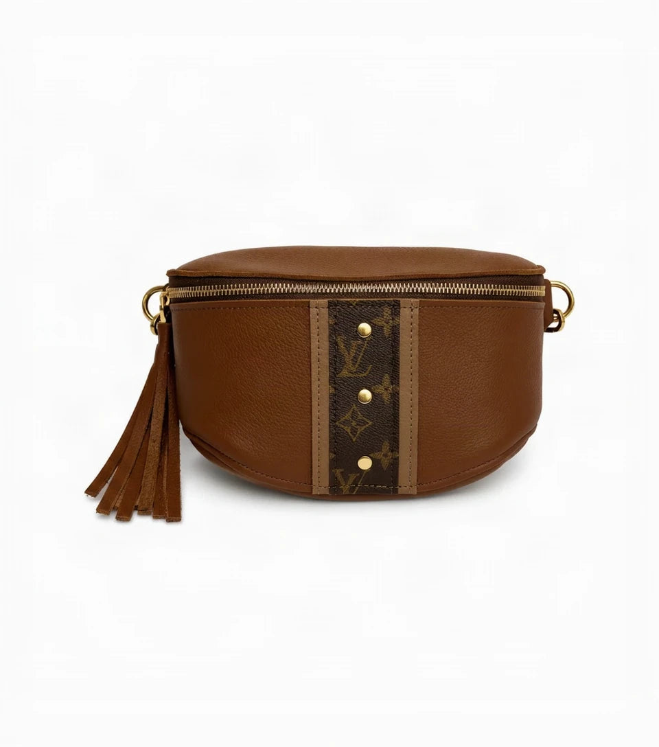 Upcycled LV Britt Belt Bag - Sienna Leather