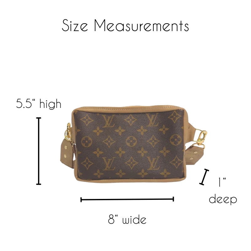 Upcycled LV Bella Belt Bag - Bronze Leather