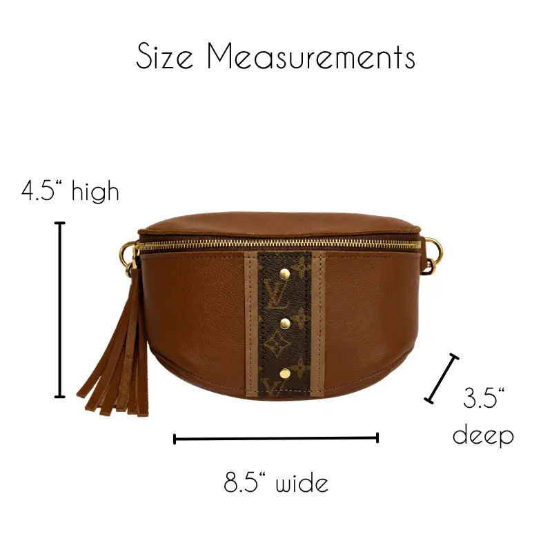 Upcycled LV Britt Belt Bag - Sienna Leather