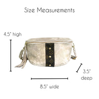 Upcycled LV Britt Belt Bag - Stone
