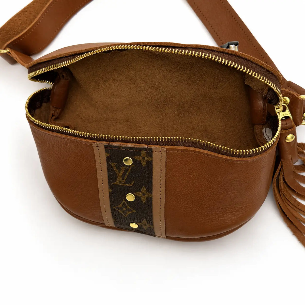 Upcycled LV Britt Belt Bag - Sienna Leather
