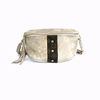 Upcycled LV Britt Belt Bag - Stone