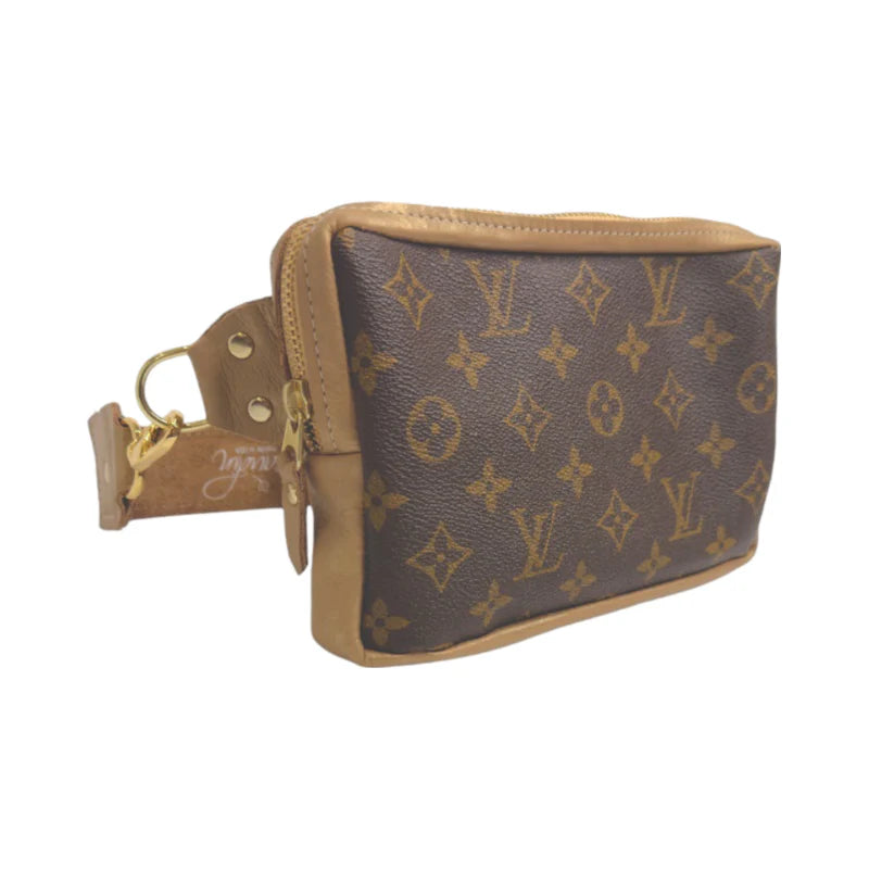 Upcycled LV Bella Belt Bag - Bronze Leather