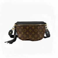 Upcycled LV Britt Belt Bag - Black Leather