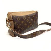 Upcycled LV Val Shoulder Bag - Bronze Leather