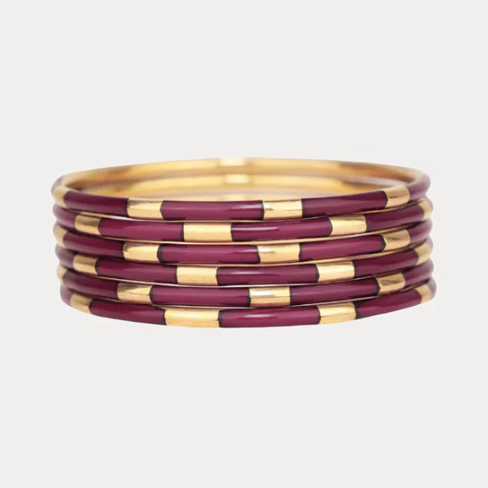 Veda Bangles - Maroon