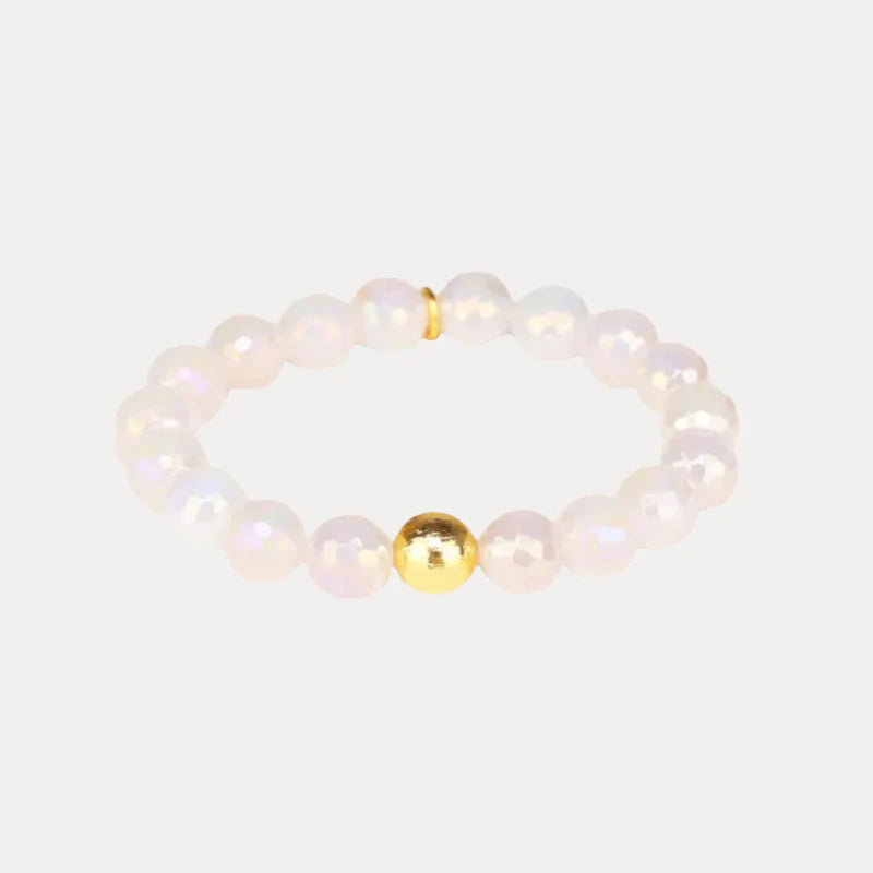 Mélange Beaded Bracelet - Snow
