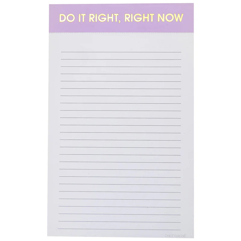 Do It Right Notepad