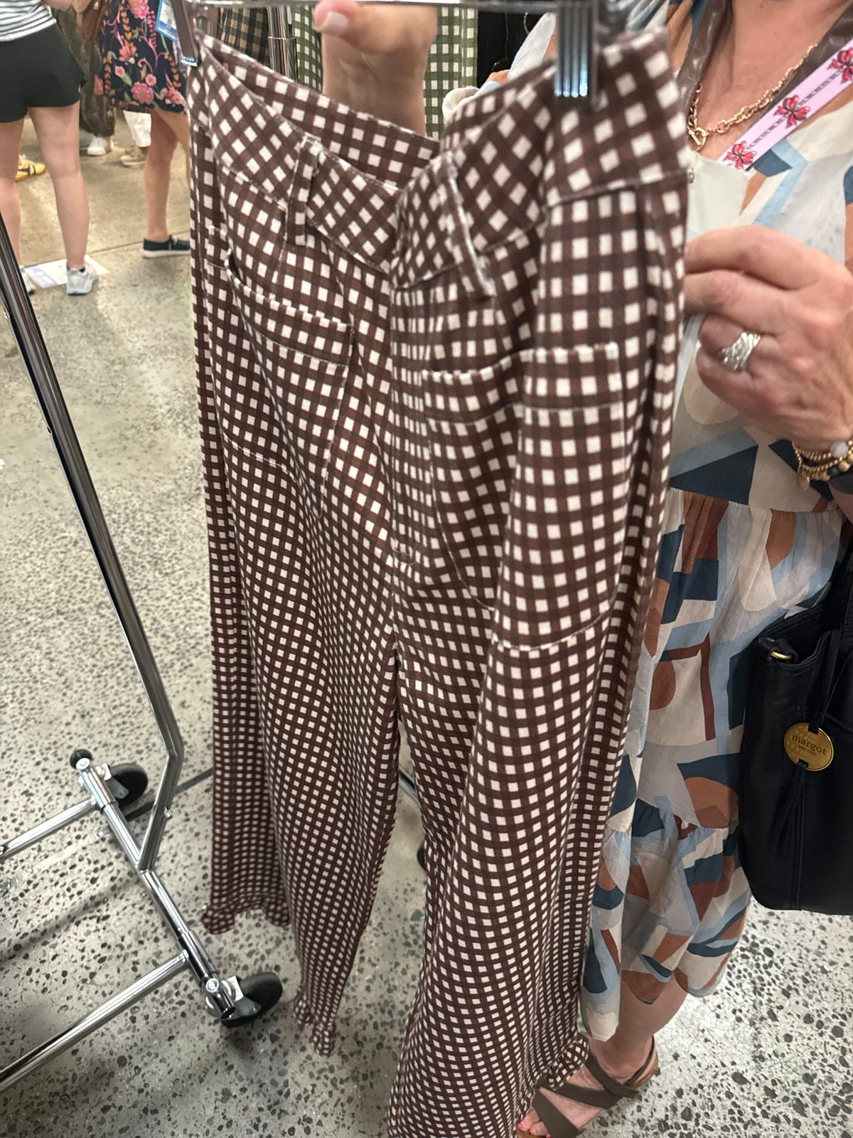 Checkered Pant - Brown