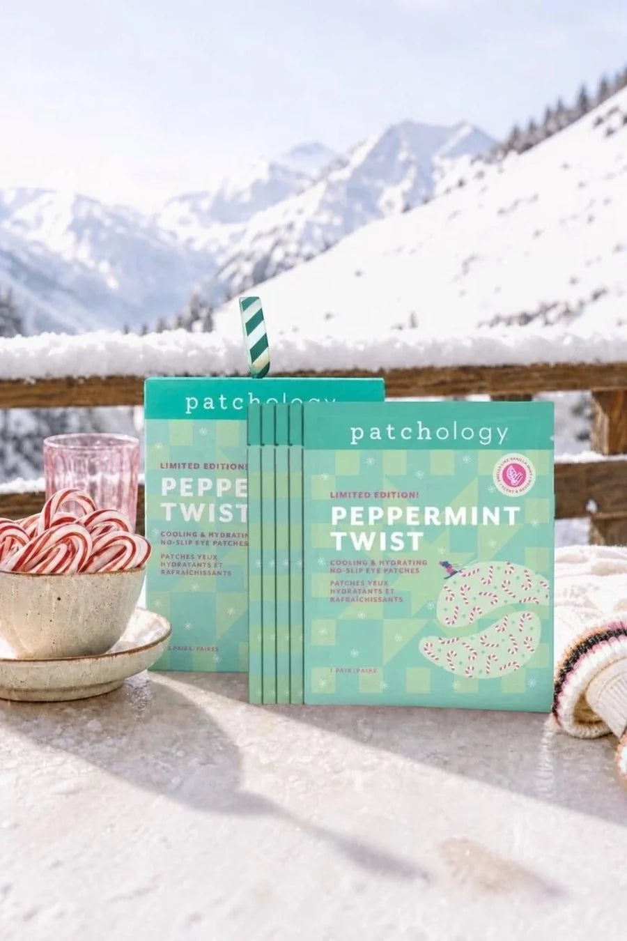 Peppermint Twist No-Slip Eye Patches