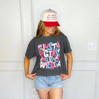 Just a Girl who Loves America Crop Tee