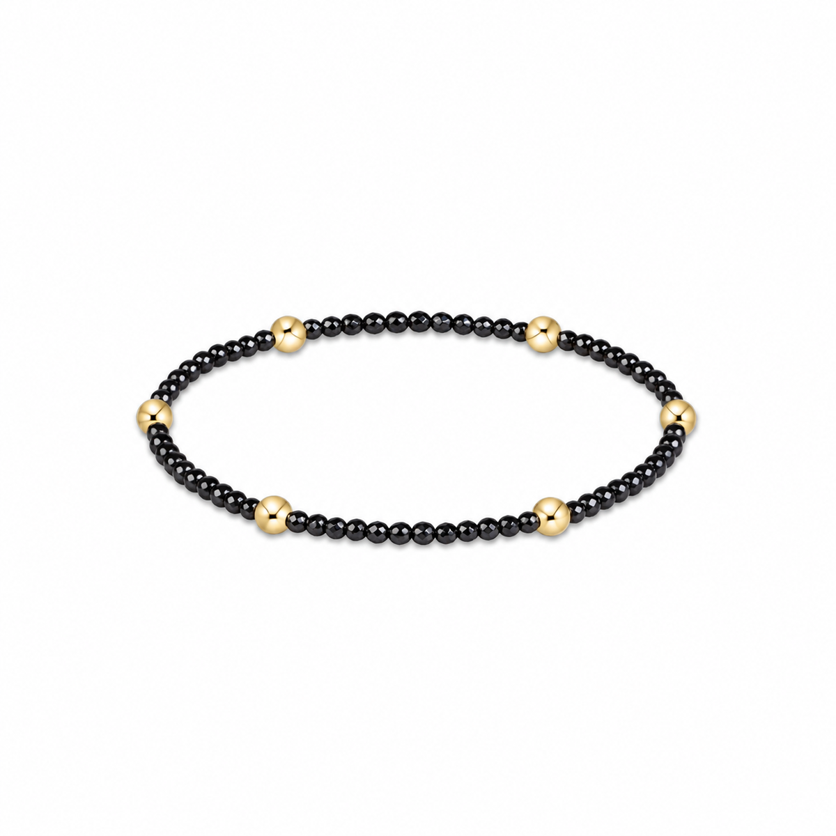 Extends Presence Faceted Hematite 2mm Bracelet