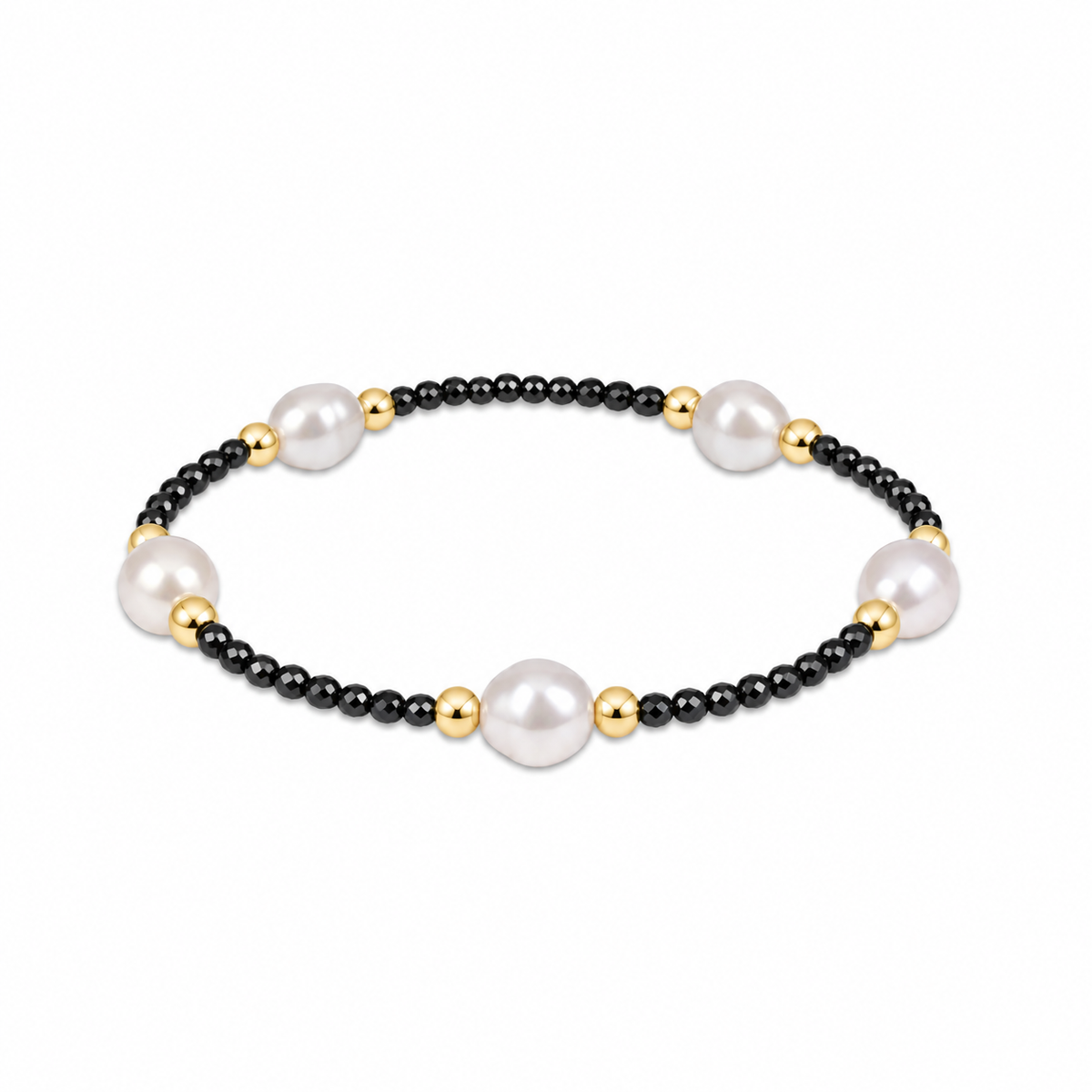 Purpose Admire Pearl 8mm Faceted Hematite Bracelet