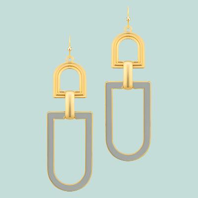 Ritz Earrings - Gray