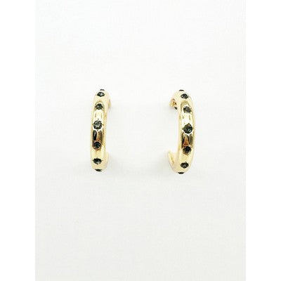 Romy Earrings - Black Diamond