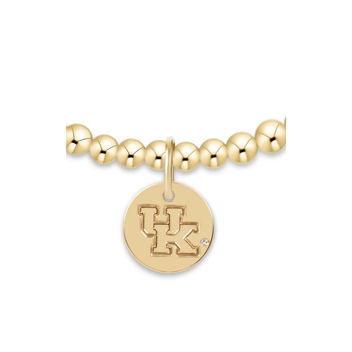 eCOLLEGIATE Classic Gold  3mm Bracelet - Kentucky Disc