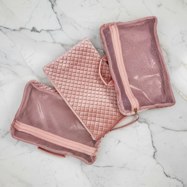 Signature VIP Duffel - Blush Velvet