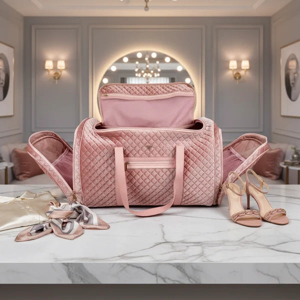 Signature VIP Duffel - Blush Velvet