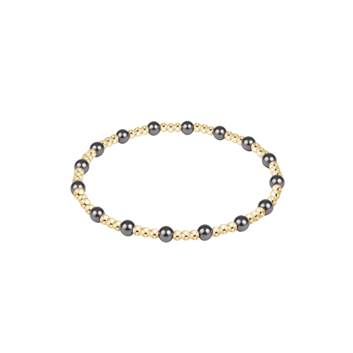 Sincerity Pearl Dark Grey 3mm Bracelet