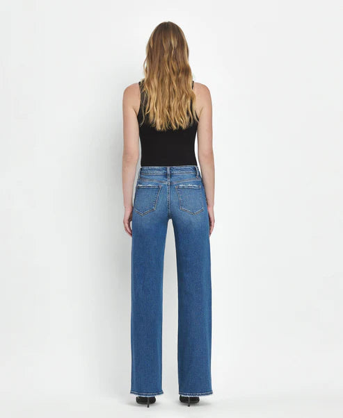 Olivia Mid Rise Wide Leg Jean