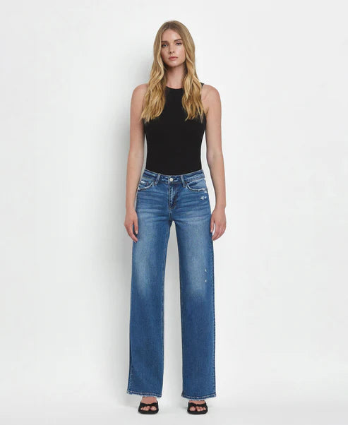 Olivia Mid Rise Wide Leg Jean