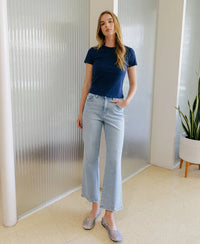 Reverent High Rise Crop Slim Wide