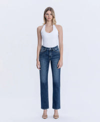 Celestial Glow - High Rise Full Length Straight Jeans