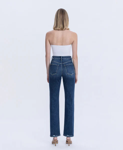 Celestial Glow - High Rise Full Length Straight Jeans