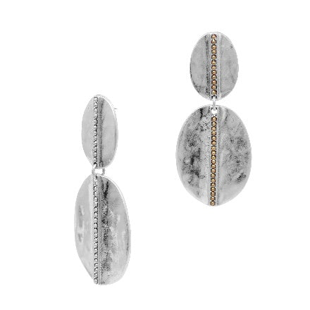 Taner Earrings - Silver Gold