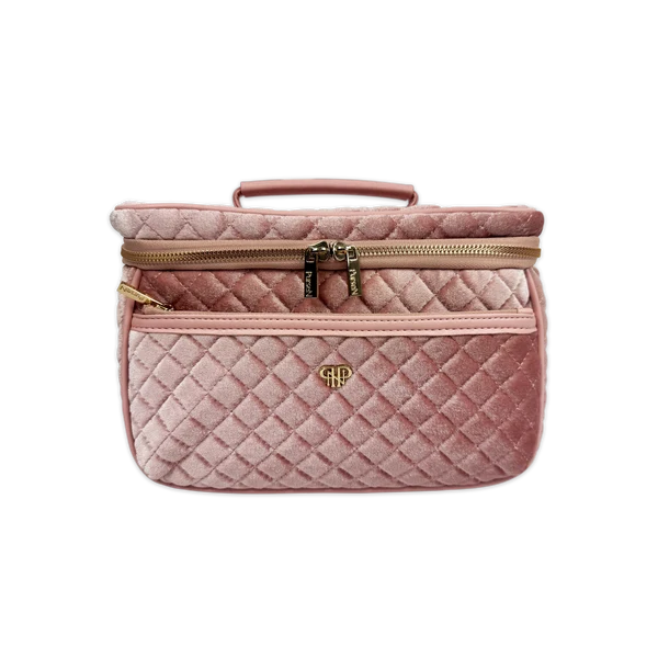 Classic Train Case - Blush Velvet