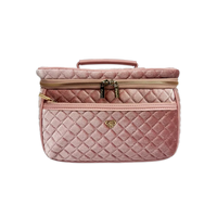Classic Train Case - Blush Velvet