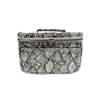 Classic Train Case - Silver Python