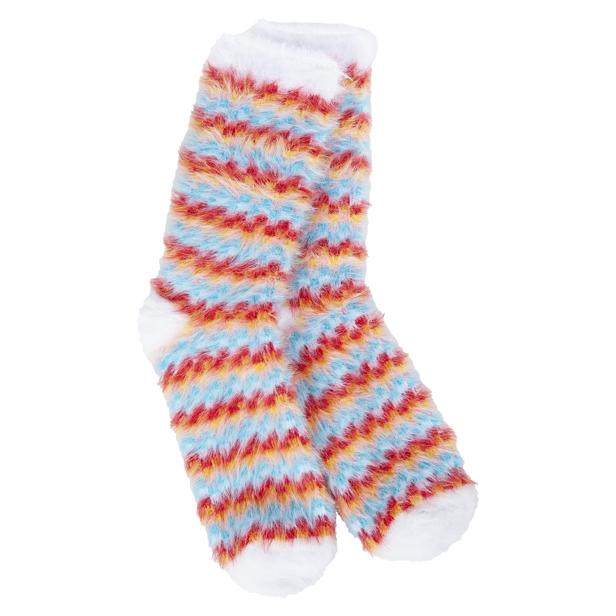 Whimsical Check Cozy Crew Socks