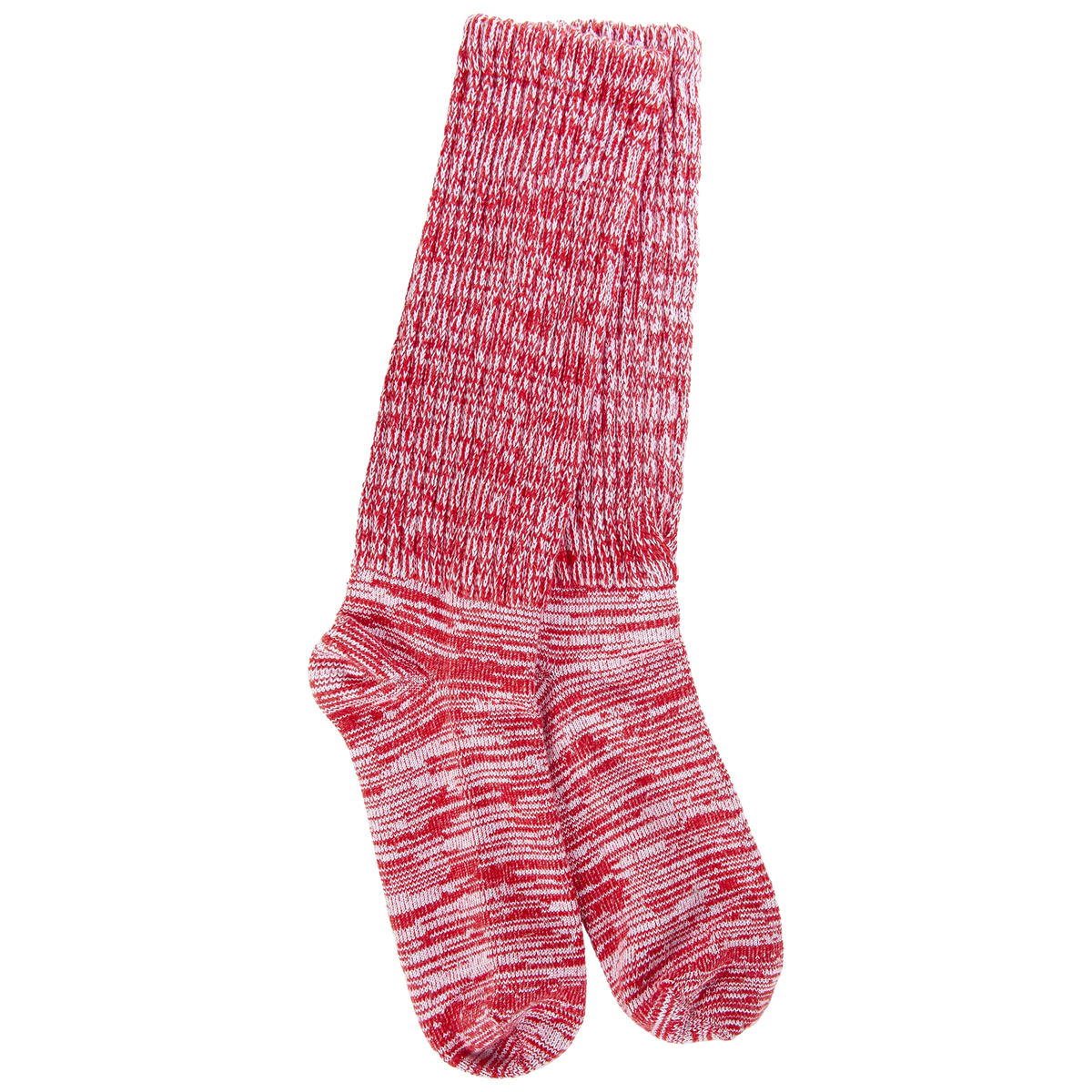 Holiday Slub Slouch Crew - Peppermint