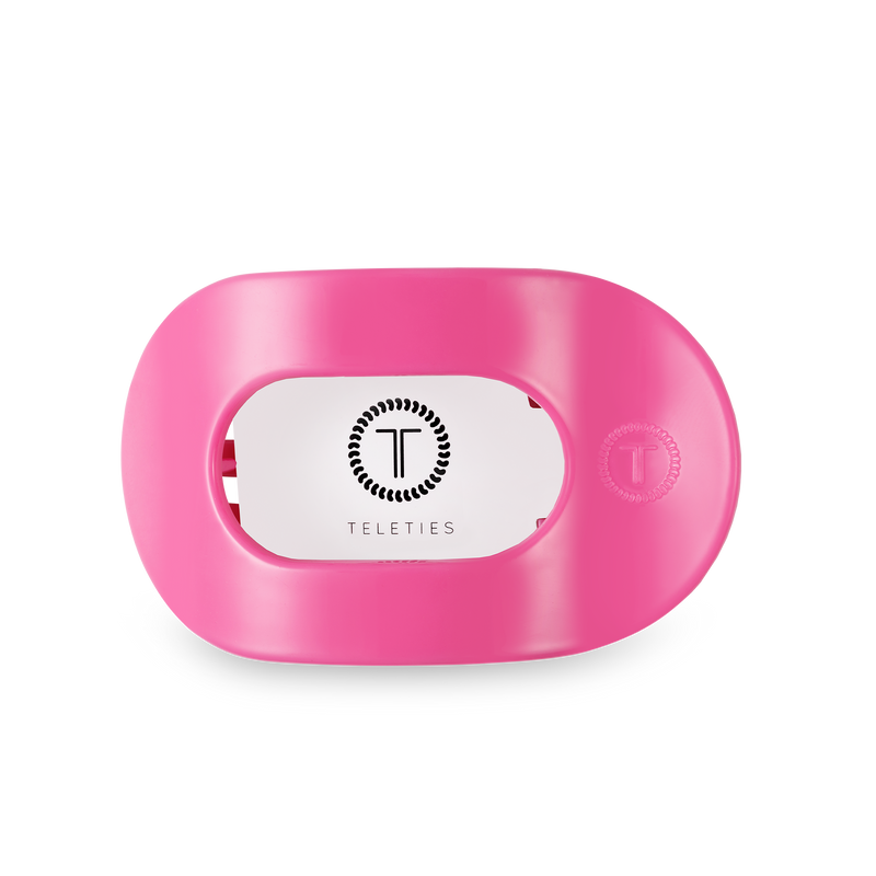 TELETIES - Paradise Pink Medium Flat Round Hair Clip