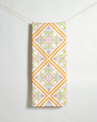 The Royal Standard - Verona Giant Beach Towel    White/Multi    40x70