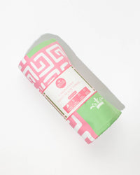 The Royal Standard - Cabana Cove Giant Beach Towel    Green/Pink/White    40x70