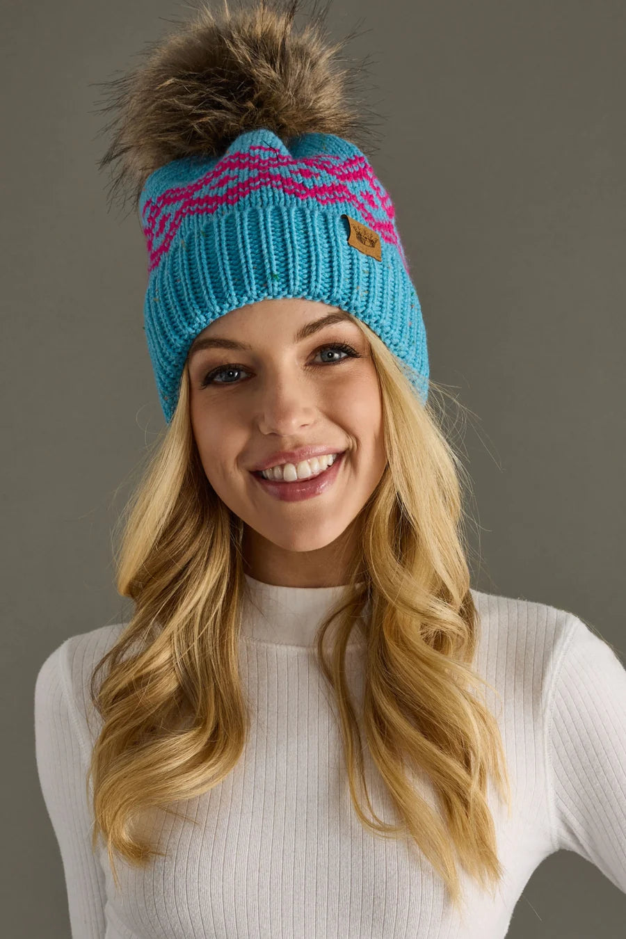 After Hours Pom Hat - Blue