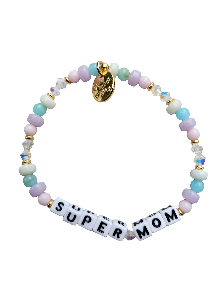 Little Words Project Bracelet - Super Mom