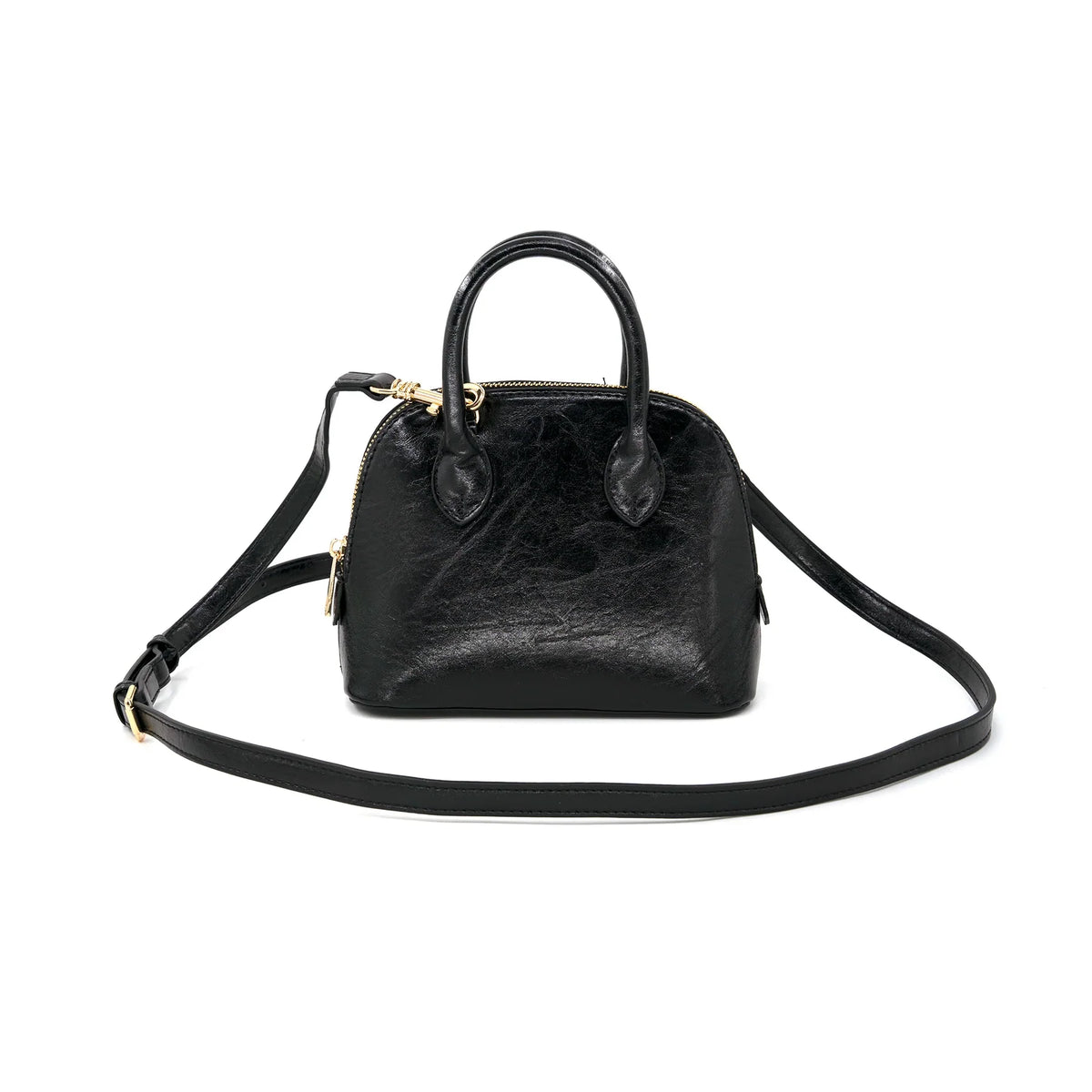 The Petite Handled Crossbody Bag - Black