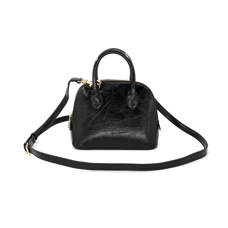 The Petite Handled Crossbody Bag - Black