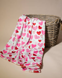 The Royal Standard - All You Need is Love Throw   Pink/Multi   50x60