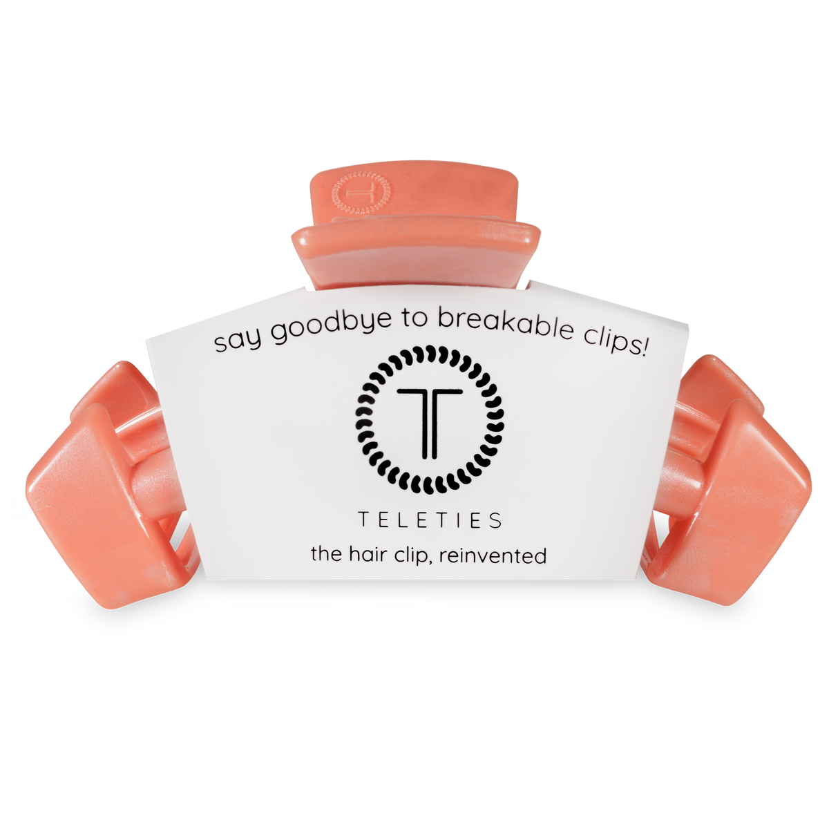 TELETIES - Classic Hair Clip | Large | Dreamsicle