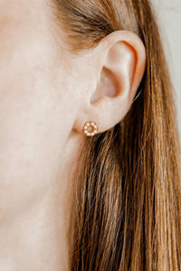 Brinley Pearl Screwback Stud Earrings