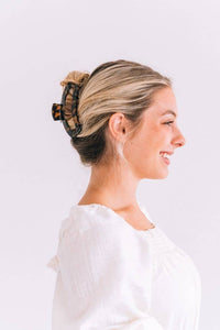 TELETIES - Open Tortoise Large Hair Clip