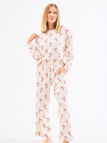 Candy Canes Pant Set Pajamas